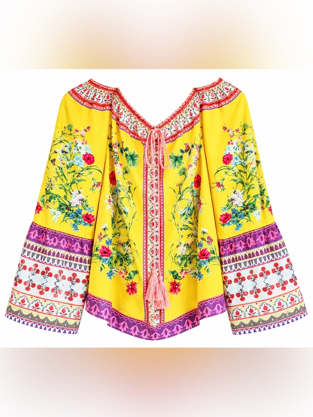 Umgee Multicolor Floral Blouse